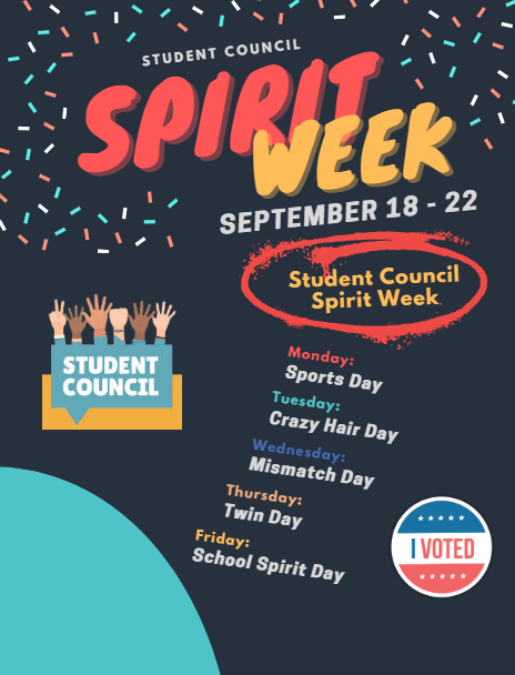 Spirit week is next week!  Get ready to show some Carroll Fowler spirit!!