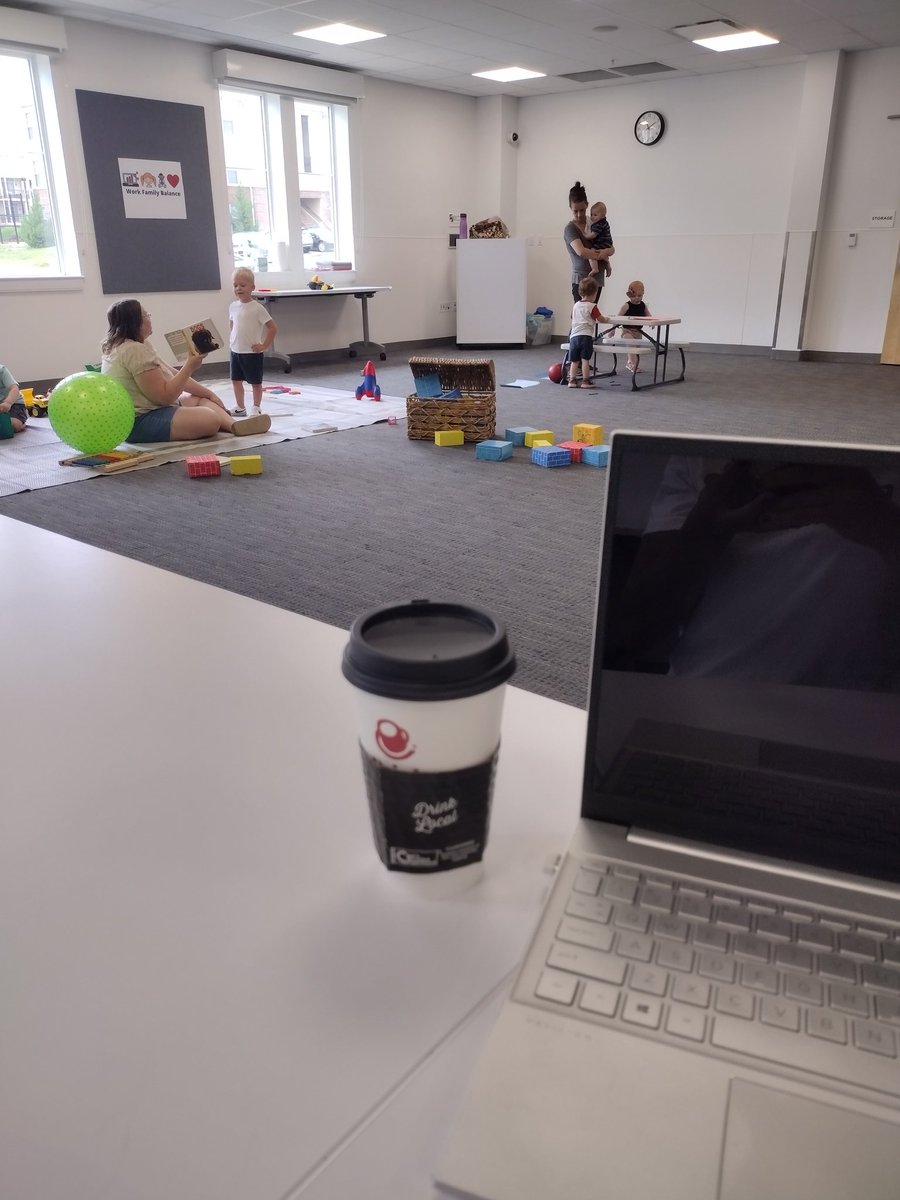 WrkFamlyBalance's tweet photo. We're giving parents the care options they need. Introducing our premiere work life balance program, Coworking &amp; Care! Child supervision while you work or look for work. 👶💻👧 https://t.co/if0OdQnxgl