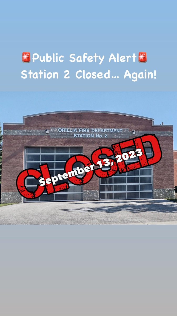 iaff13thdvp's tweet photo. Here we go again.  Orillia council making the public &amp; ff’s less safe. 🤞everyone stays safe. Follow, like &amp; share https://t.co/y5h3QQ1NsH  Contact Mayor &amp; council &amp; demand they properly staff both stn’s 24/7 every day @IAFFCanada @OrilliaPFFA @opffa @orilliamatters @BarrieCtv https://t.co/TChhEJJhs1
