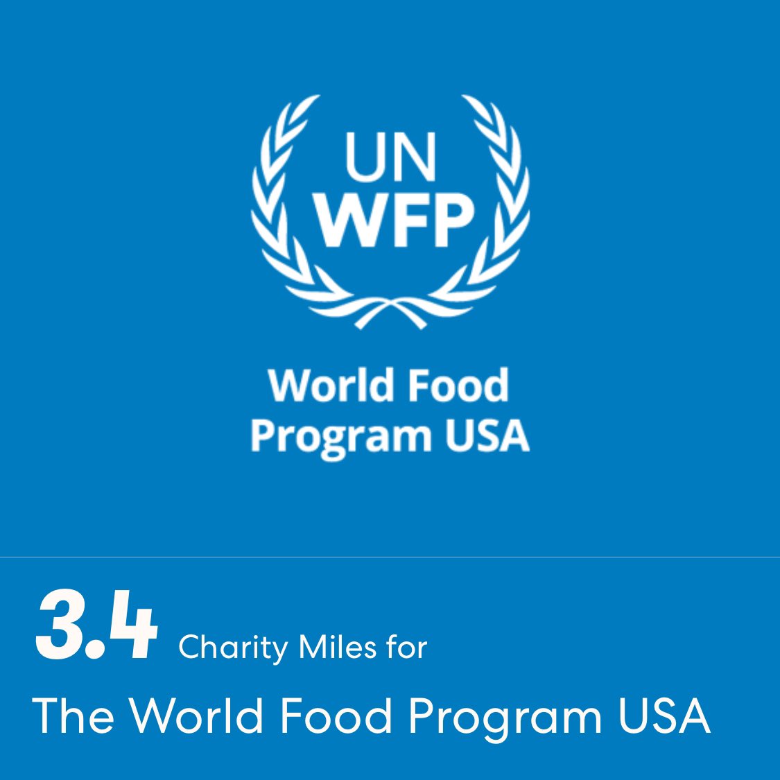 GroveAyers's tweet photo. After listening to @GeneGurkoff and @WFPUSA on the #ExtraMile podcast , I started my annual @CharityMiles #ExtraMileChallenge. 3.4 Charity Miles for The World Food Program USA. I’d be grateful if you give them your support.
https://t.co/CrIURUE7bI https://t.co/vqqnSfDdjf