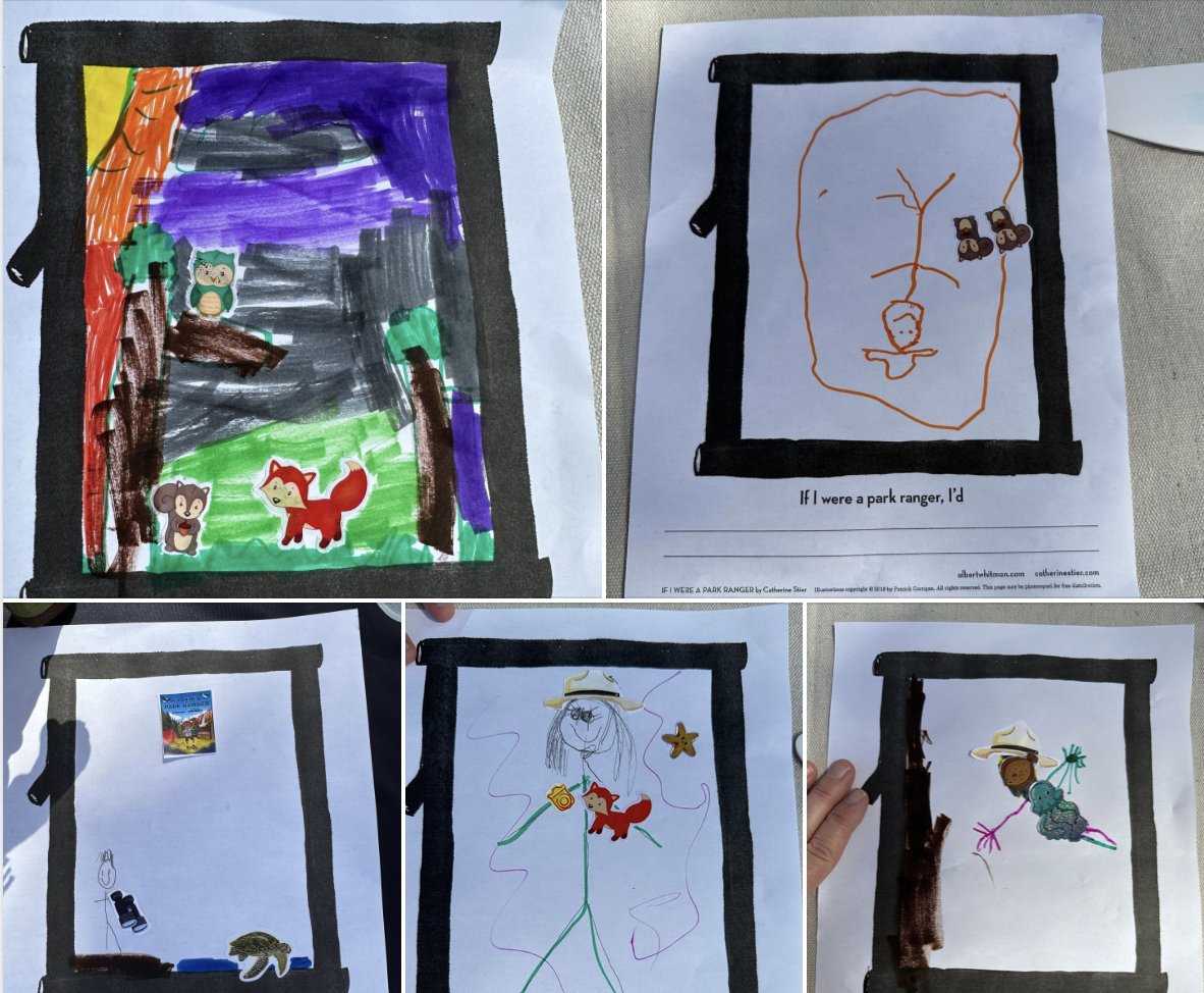 Just for fun...sharing some kids' art from Saturday's Jr. Ranger Day event at San Antonio Missions National Historical Park...