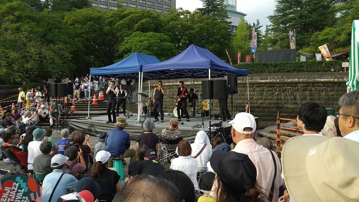 bbheads's tweet photo. いただいた写真をアップします。
#定禅寺ジャズフェス2023
#定禅寺ストリートジャズフェスティバル
#bbheads
#青森市 https://t.co/4zU4d1GHLV