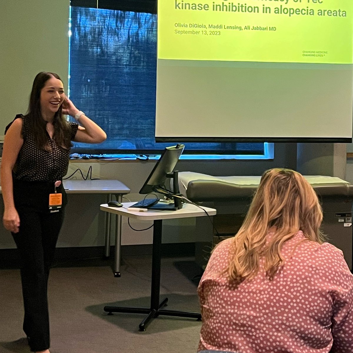 JabbariLab's tweet photo. Today Yumi Engelking and Olivia DiGioia, current M2 students, gave poster/oral presentations at the annual @IowaMed Medical Student Research Conference! They spent the summer delving into effector mechanisms and potential therapeutic targets for #Alopecia Areata! https://t.co/tmcN0fhy60