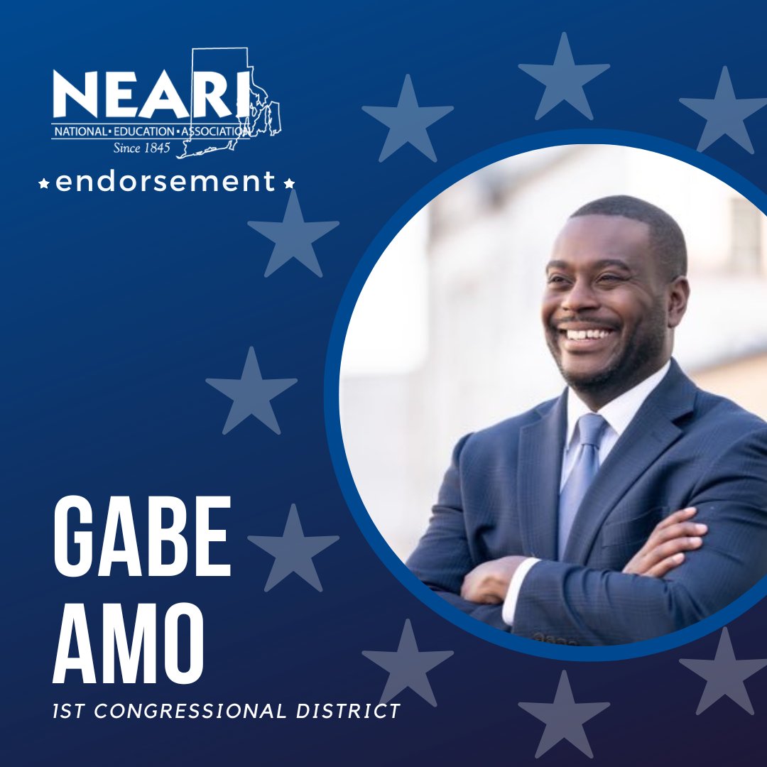 I am honored to welcome @NEARhodeIsland to #TeamGabe today! Over the coming months, alongside supporters like NEARI, I look forward to running a successful campaign to ensure that we send a strong voice to Congress from Rhode Island! #TeamGabe