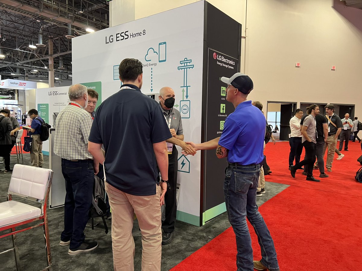 LG_ESS's tweet photo. It’s bad luck to leave Vegas without introducing yourself to #LGElectronics Energy Storage Systems. 🎲🍀 Lucky for you there’s still time to stop by. Find us at booth # 4717 on Sands Expo Level 2.
#HelloLGESS #REplus23 #EnergyStorage #LGPRO https://t.co/YLI1GJpyzH