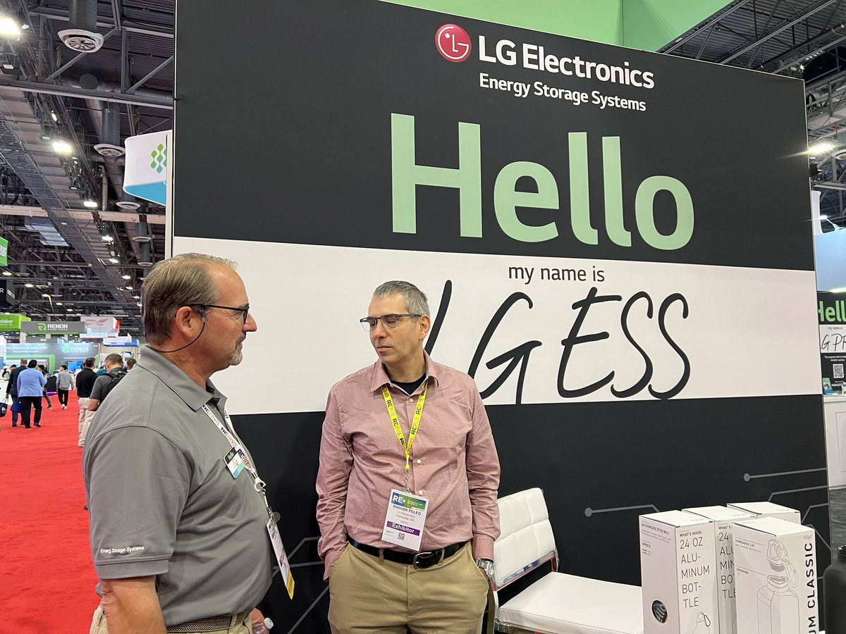 LG_ESS's tweet photo. It’s bad luck to leave Vegas without introducing yourself to #LGElectronics Energy Storage Systems. 🎲🍀 Lucky for you there’s still time to stop by. Find us at booth # 4717 on Sands Expo Level 2.
#HelloLGESS #REplus23 #EnergyStorage #LGPRO https://t.co/YLI1GJpyzH