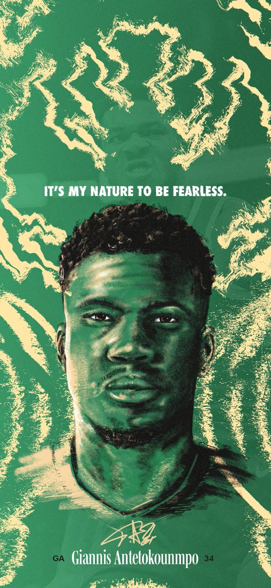 Bucks's tweet photo. "It's my nature to be fearless." 

#BucksPlayerWeek | #WallpaperWednesday https://t.co/cN3LoVYYdB