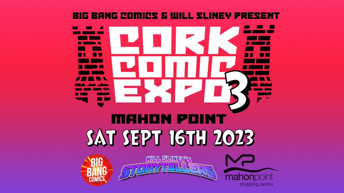 In Cork with @Rogue_Comics_Ir this Saturday. If you’re about stop by!