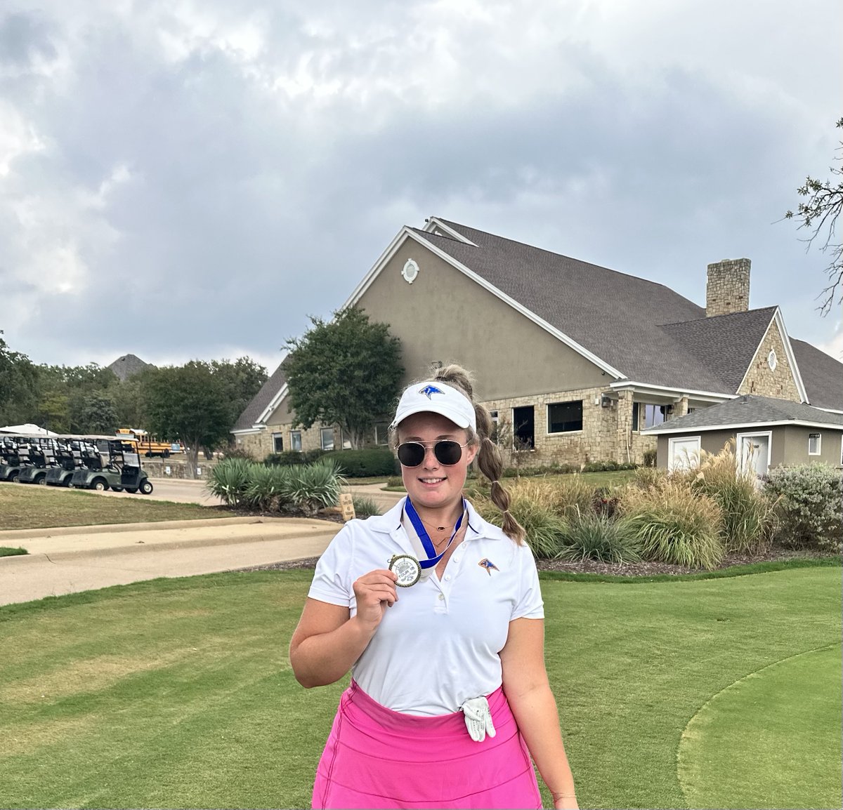 PCAAthletics's tweet photo. Congrats to Marley Dickens, who took 1st overall in the Jaguar Tour 18 Classic with a 75! Great job, Marley! https://t.co/CqcWvMMc7B