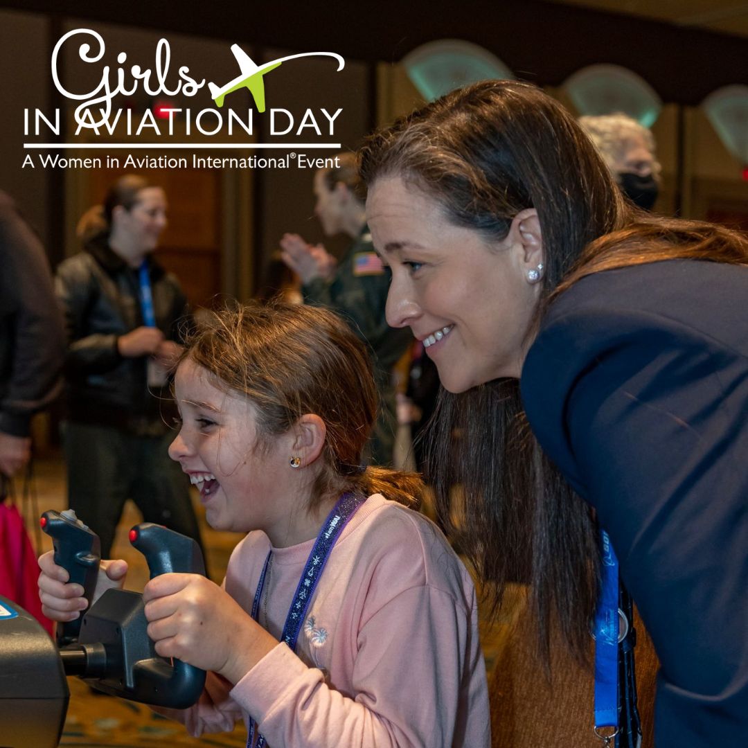 10 more days until #GirlsinAviationDay! Can you believe it?! #WomeninAviationInternational's GIAD has grown yearly since its first gathering in 2015 of 32 events and 3,200 participants. #IamWAI #WeAreWAI #WomeninAviation