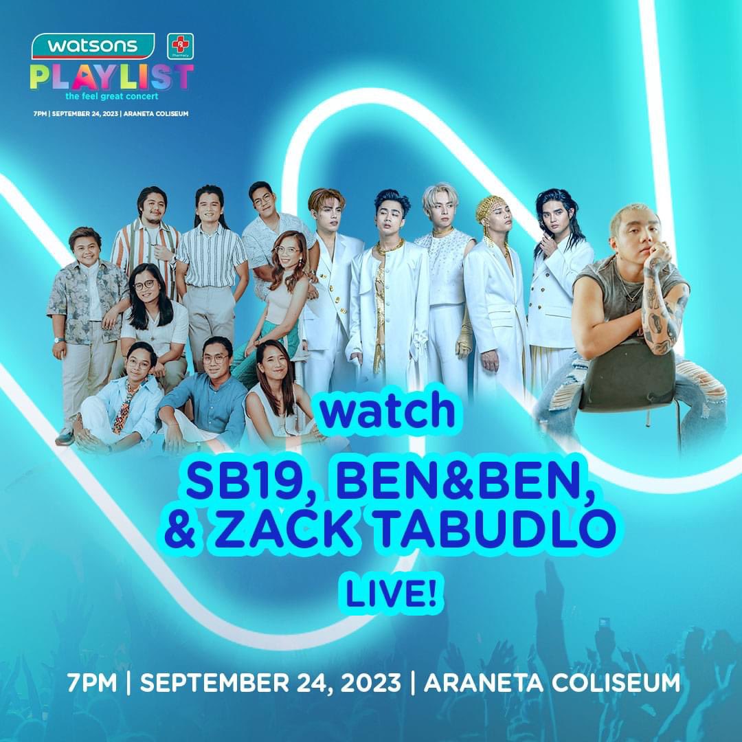 bishelski's tweet photo. Mga kaps I am giving away 1 Upper Box Watsons Playlist ticket. To join just do the following:

1️⃣Follow me @bishelski 
2️⃣Like and Retweet this 
3️⃣Comment here your favorite song from SB19

The lucky winner will be chosen at random on 9/17 @ 7pm. 💙

#SB19 #WatsonsPlaylist https://t.co/NrVUmDGtYi