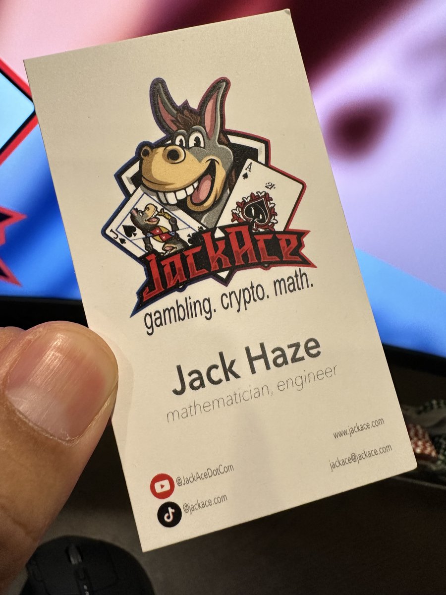 jackace's tweet image. Just had these business cards printed up with Simplified Blackjack Basic Strategy on the back! What do you guys think?

#blackjack #basicstrategy #gambling #cardcounting #businesscards