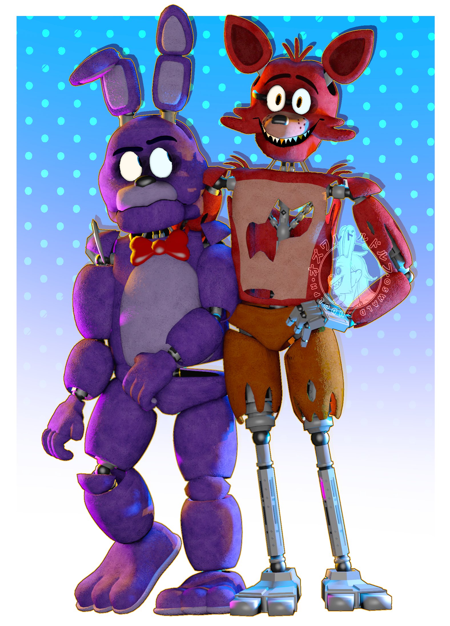 Withered Toy Foxy (fanart)