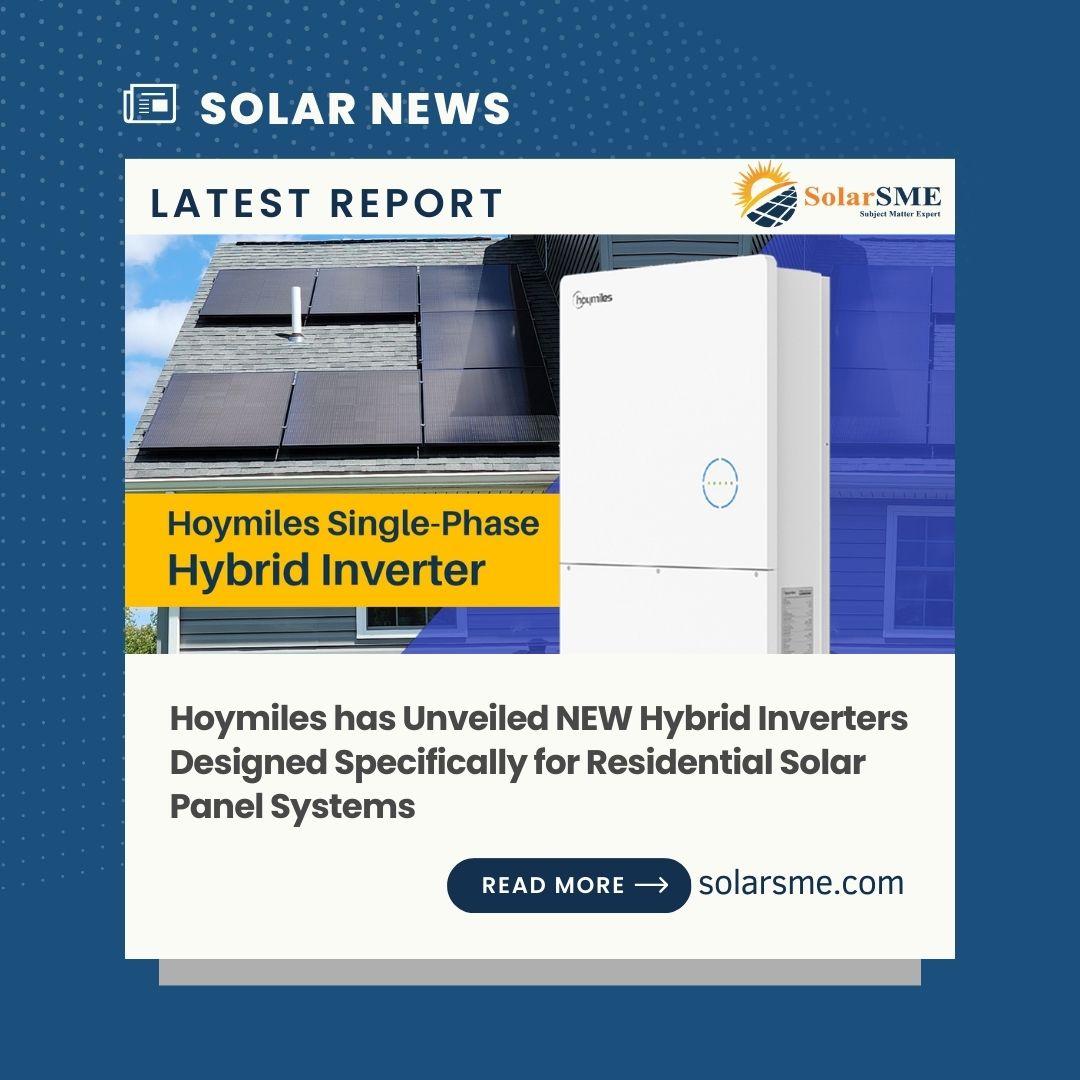 Solarsmeinc's tweet image. Follow the News from SOLAR World! 🌞
Hoymiles has Unveiled NEW Hybrid Inverters Designed Specifically for Residential Solar Panel Systems

solarsme.com/news/hoymiles-…

#hoymiles #inverter #solarpanelsystem #solarpanels #solarenergy #solarpower #solarinstallation