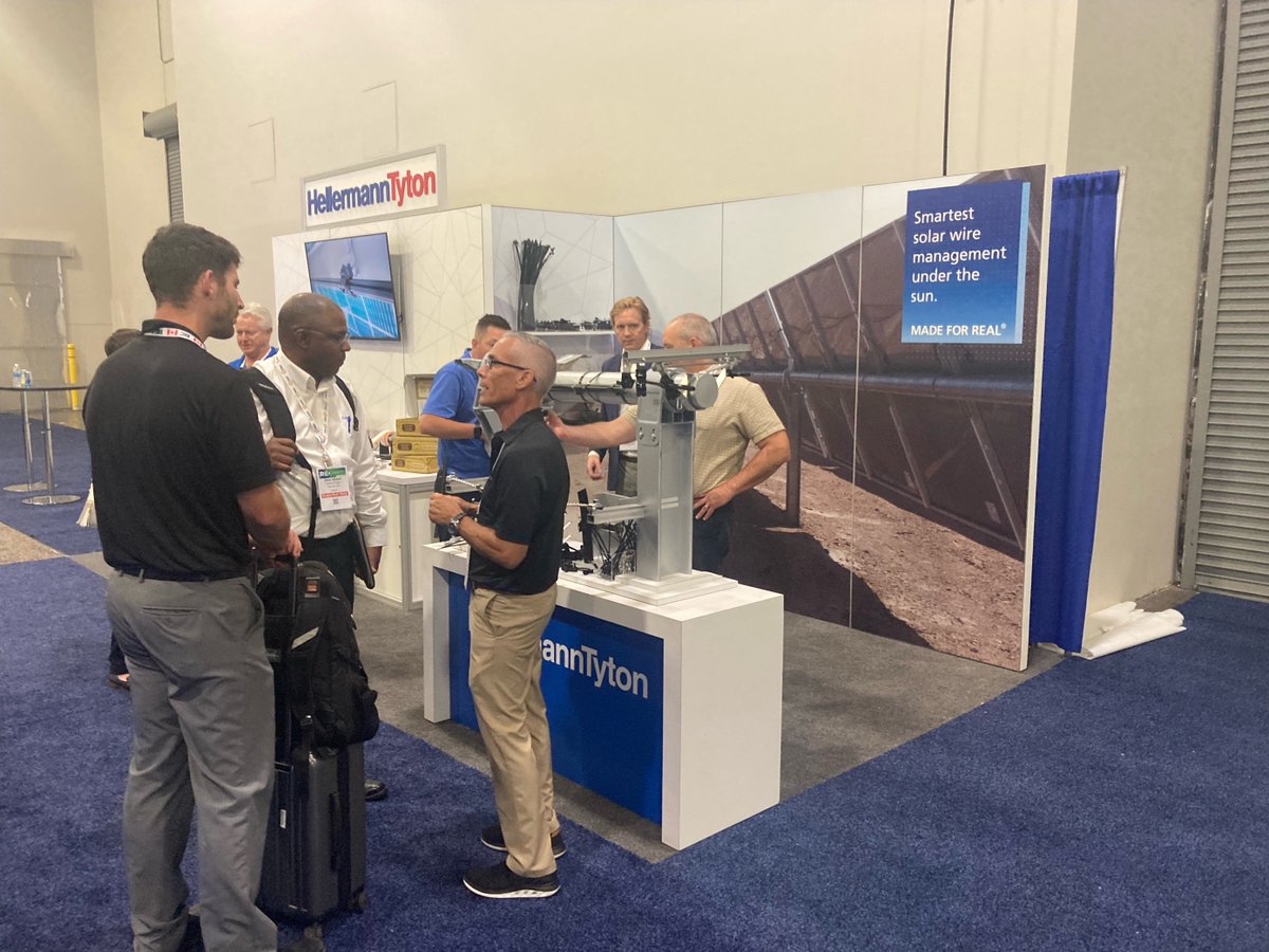 HT_NorthAmerica's tweet photo. We're showing off our hottest solar solutions at the annual RE+ show in Las Vegas. Are you out here? Stop over!
#pv #energy #solarfarm #labels #fasteners #wireprotection #installer https://t.co/s2PApXLTE2