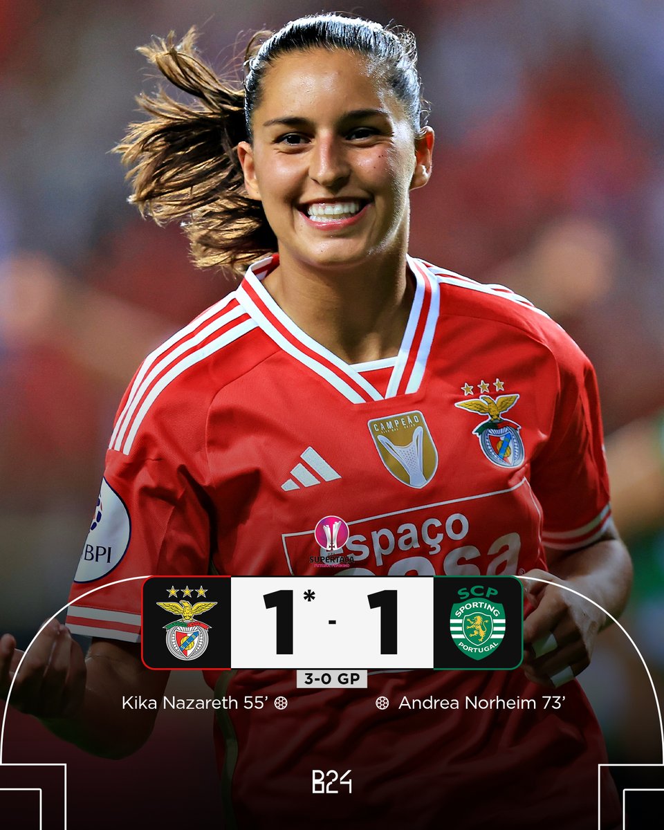 Benfica conquista a Supertaça feminina pela segunda época seguida! 🏆