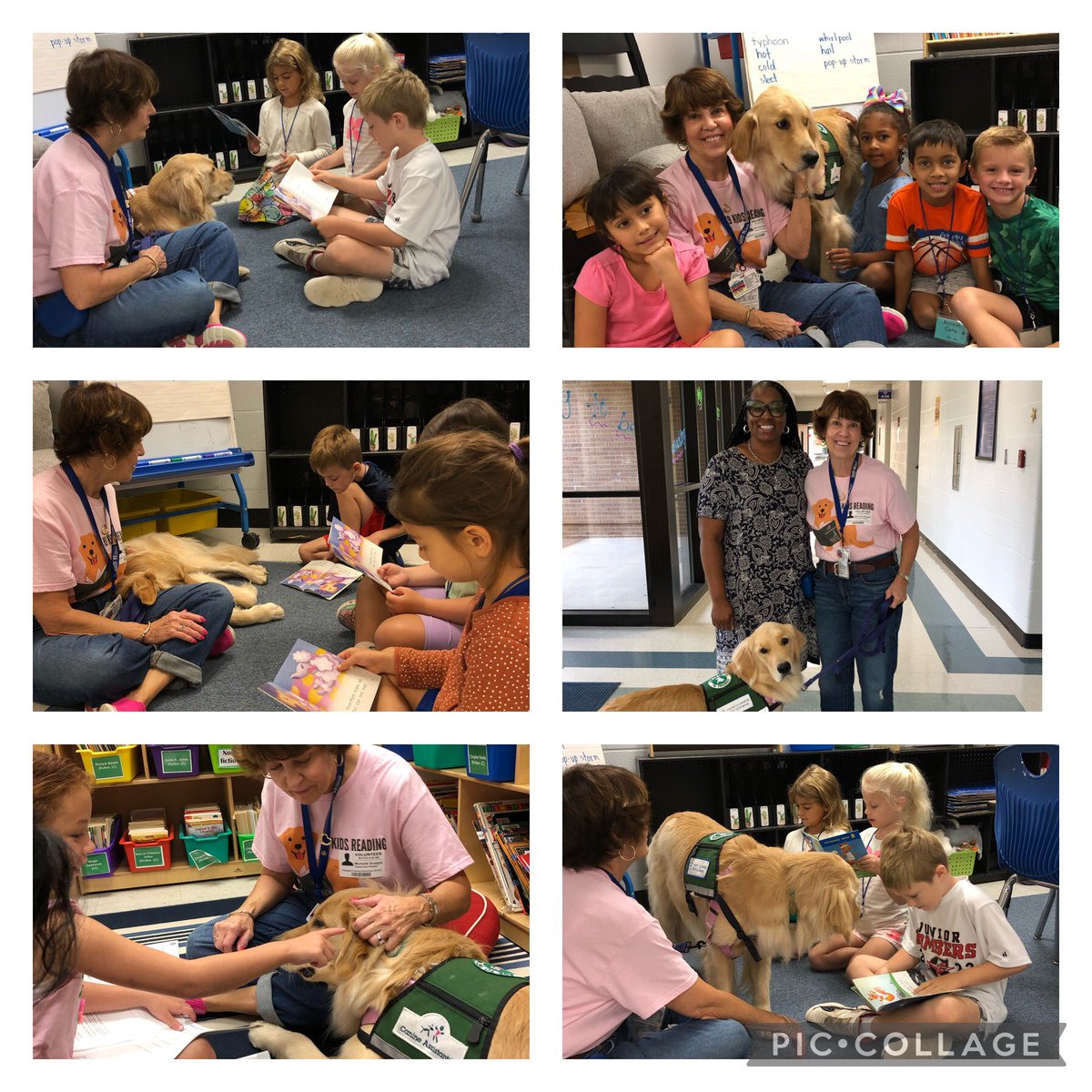 First graders loved reading to Louisa from Canine Assistants today! #EveryChildReads @dr_cheatham @CrabappleColts @mremoryrawlings @havensCCES
