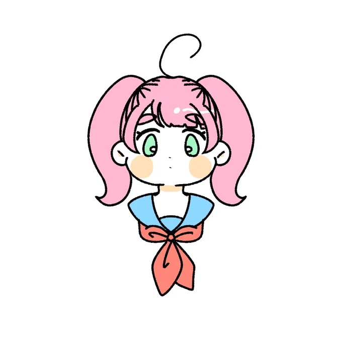 深夜の落書き  #ちとせの創作 #イラスト