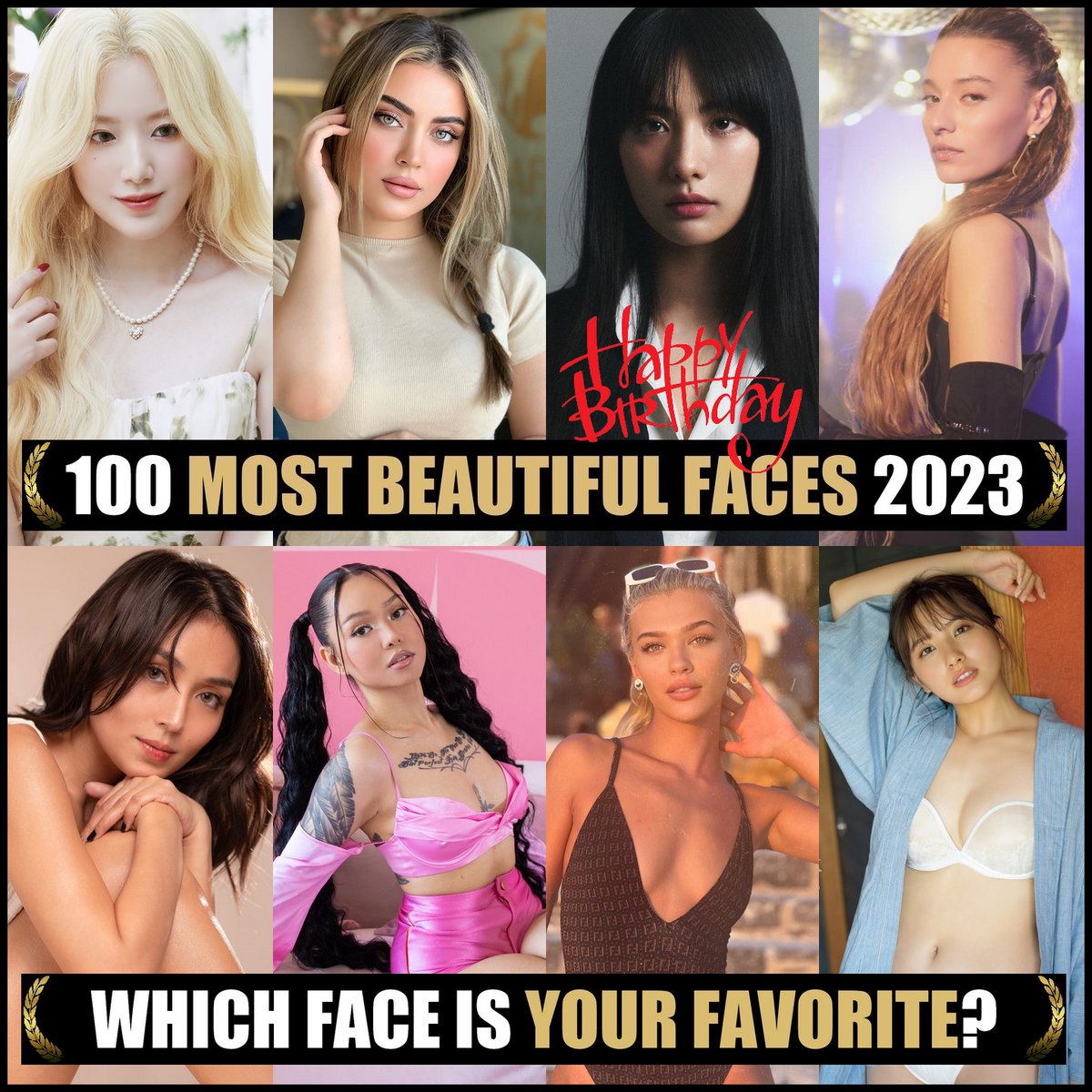 Nominations: 100 Most Beautiful Faces of 2023. Congrats to all! If you would like to nominate & vote please join our Patreon (Link Bio) #TCCandler #100faces2023 #SHUHUA #gidle #nana #imjinah #MaskGirl #sumeyyeaydogan #KathrynBernardo #bellapoarch #melisadongel #nanaowada #akb48