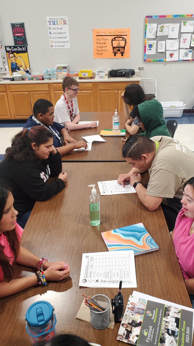 RedBuckRetail's tweet photo. Students are working on practicing Customer Service, Eye Contact, Trading Information  skills with their 
co-workers.  An awesome way to begin a conversation practicing  2 way communication skills!
#teamnorthside @nisdSpecialEd @SETransition @RootEdSA @NisdReddix https://t.co/MrIZPWwJZE