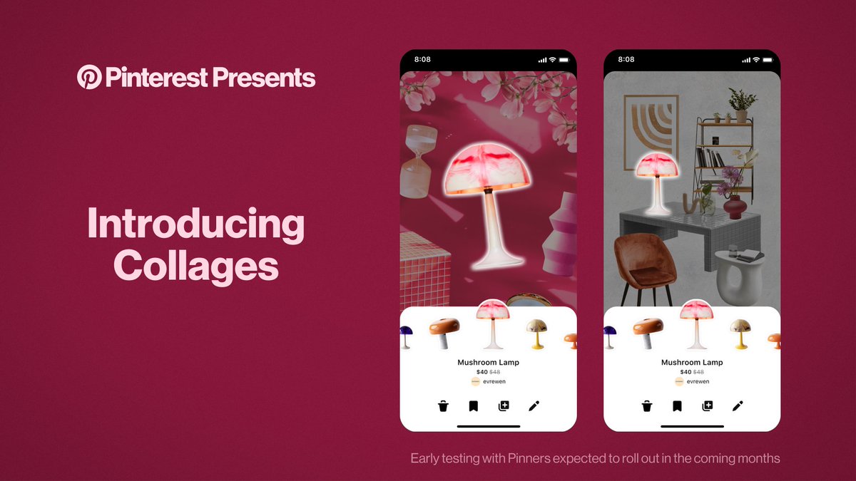 pinterestbiz's tweet photo. Introducing, ✨Collages✨  It’s a new way to curate and share your ideas on Pinterest.

Jump into #PinterestPresents right now to learn more 👉 https://t.co/fwNmRNXXze https://t.co/jgmKbJFxqs