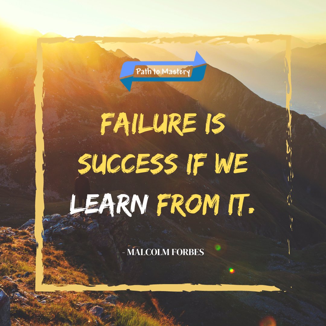 davidihill's tweet image. Embrace Failure as Your Teacher 📚💡 It's often said, "Failure is success if we learn from it." Every setback is a stepping stone towards greatness. Keep learning, growing, and achieving your dreams! 💫 #FailureIsSuccess #LearnFromFailure #pathtomastery #OvercomingObstacles