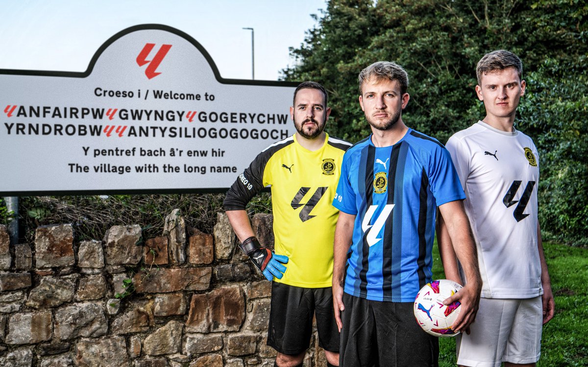 LALIGA have announced they’re the new kit sponsor of Welsh 5️⃣th tier side Clwb Peldroed Llanfairpwllgwyngyllgogerychwyrndrobwllllantysiliogogogoch Football Club from the town of Llanfairpwllgwyngyllgogerychwyrndrobwllllantysiliogogogoch, the longest town name in the world 🇪🇸🤝🏴󠁧󠁢󠁷󠁬󠁳󠁿