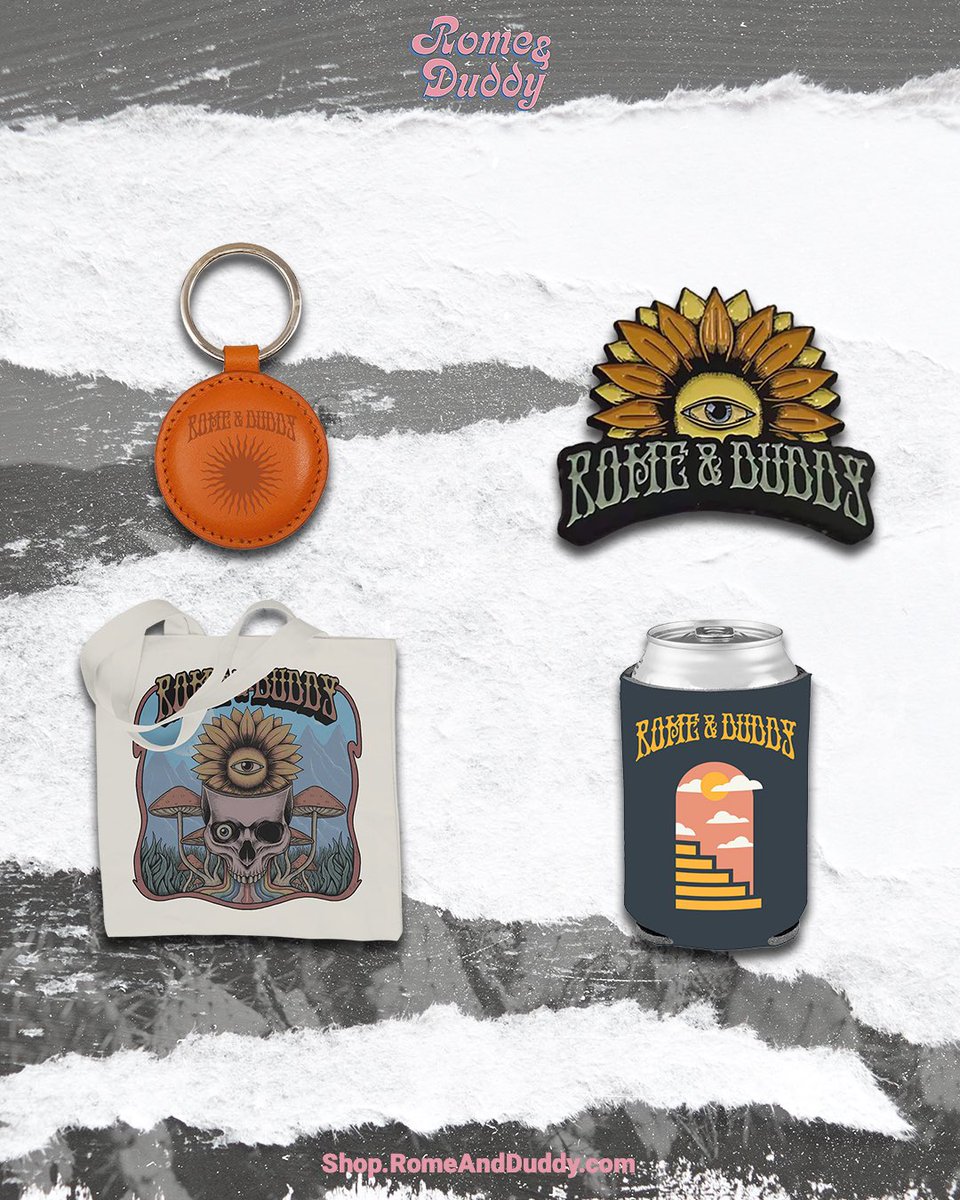 RomeandDuddy's tweet image. Looking for your feedback 📢 What's your favorite Rome &amp;amp; Duddy merch accessory? What would you like to see us come out with on the next run?
#Merch #BandMerch #MerchStore #FanFeedback