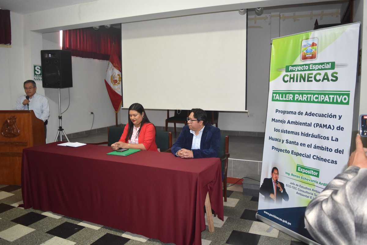 ndancash's tweet photo. El P. E. Chinecas presentó en un taller participativo, el Programa de adecuación y manejo ambiental (PAMA) de los sistemas hidráulicos La huaca y La Víbora ubicados en el distrito de Santa, para la adecuación a la normatividad ambiental vigente. https://t.co/O2OnVRAU0G