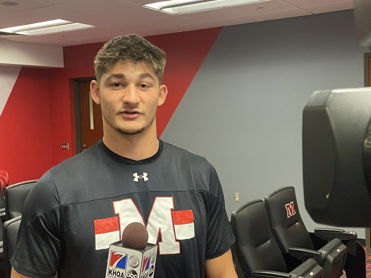 Good to catch up with Illini West alum Carter Boyer for a feature story coming Thursday <a href="/KHQA/">KHQA News</a>