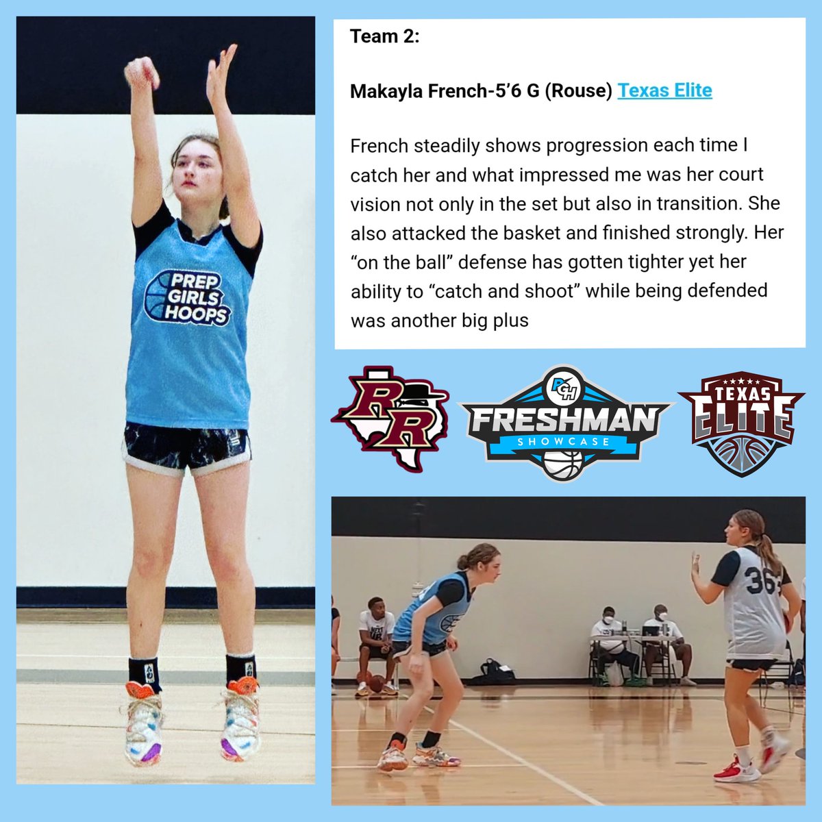 makayla_2027_tx's tweet photo. @PGHTexas #FreshmanShowcase #courtvision #ontheballdefense #catchandshoot #attackthebasket
@RouseGirlsBball @coachjeffie18
@txeliteaustin @coach_clark512
@girlzprepreport @coachchris_air @LISD_AD @A2ZSportsMedia #TrustTheProcess #classof2027 https://t.co/qwSWDDAXUk