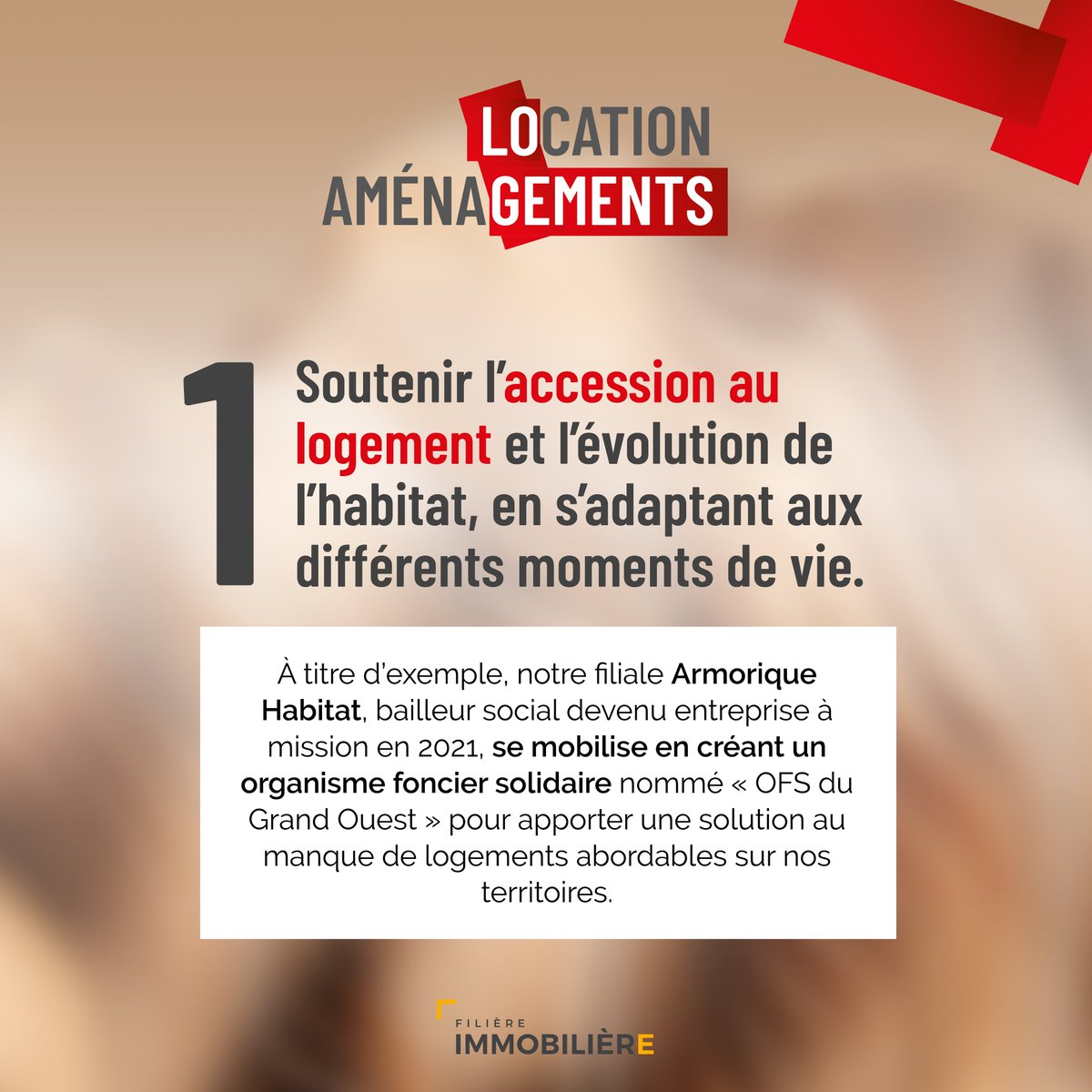 cmarkea's tweet image. 🏡🏢  Le Crédit Mutuel Arkéa lance sa filière immobilière 🛠🌍
Cette filière s’articule autour de 3 axes prioritaires qui portent l’ambition d’agir en faveur d’un immobilier responsable et protecteur, au service des territoires : le #logement, les #transitions et les #territoires