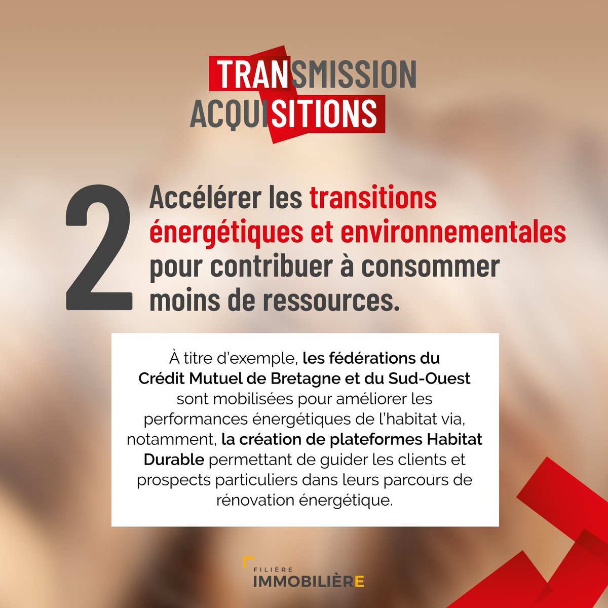 cmarkea's tweet image. 🏡🏢  Le Crédit Mutuel Arkéa lance sa filière immobilière 🛠🌍
Cette filière s’articule autour de 3 axes prioritaires qui portent l’ambition d’agir en faveur d’un immobilier responsable et protecteur, au service des territoires : le #logement, les #transitions et les #territoires