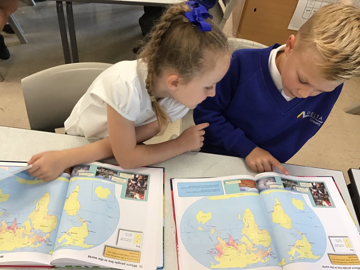 DeltaGreengates's tweet photo. Year 2 enjoyed exploring our globes and atlases in Geography to name and locate the continents and oceans of he world. #year2GG # https://t.co/RPlmkUlSy2