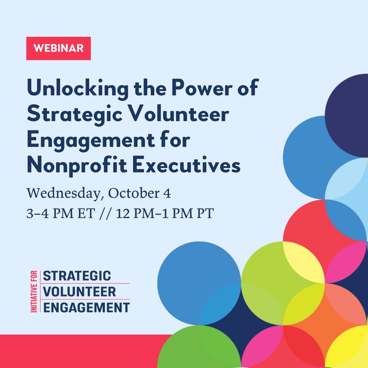 Are YOU a #nonprofit leader? Join us &amp; <a href="/NatlCouncilNPs/">National Council of Nonprofits</a> on Wed. Oct. 4, 3-4pm/ET for a conversation on the power of strategic #volunteerism to advance your org's mission. 

Hear from experts as they share key insights + recommendations. 
REGISTER TODAY ➡️ bit.ly/3ECPp7Q