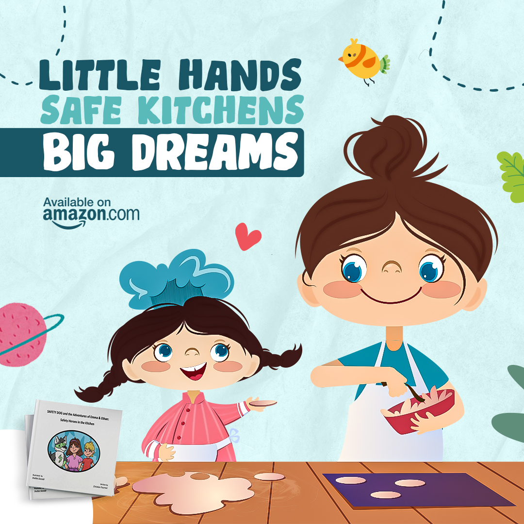 Help the children learn the art of kitchen safety while fueling their biggest aspirations! Let's create a world of fearless little chefs where safety paves the way to culinary adventures. 

Get your book at: amzn.to/3LtSTxS

#readersunite #bookloversclub #bookishfinds