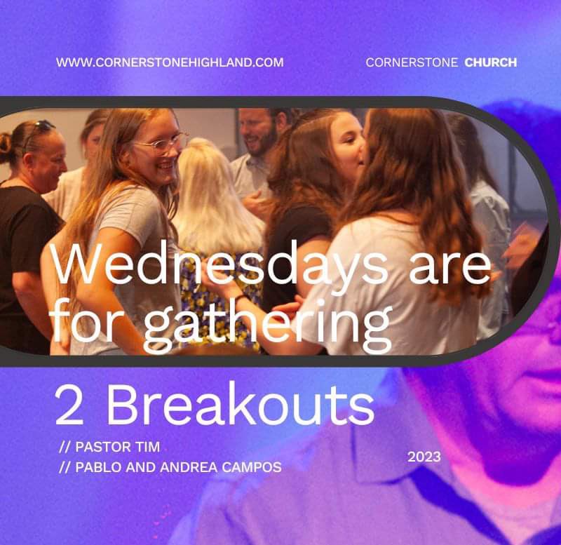 cornerstonecc's tweet photo. Wednesday’s are for gathering! Pastor Tim preaching, Pablo and Andrea Campos teaching! 7pm https://t.co/EjjGdKyycj https://t.co/RwcCexIvq9
