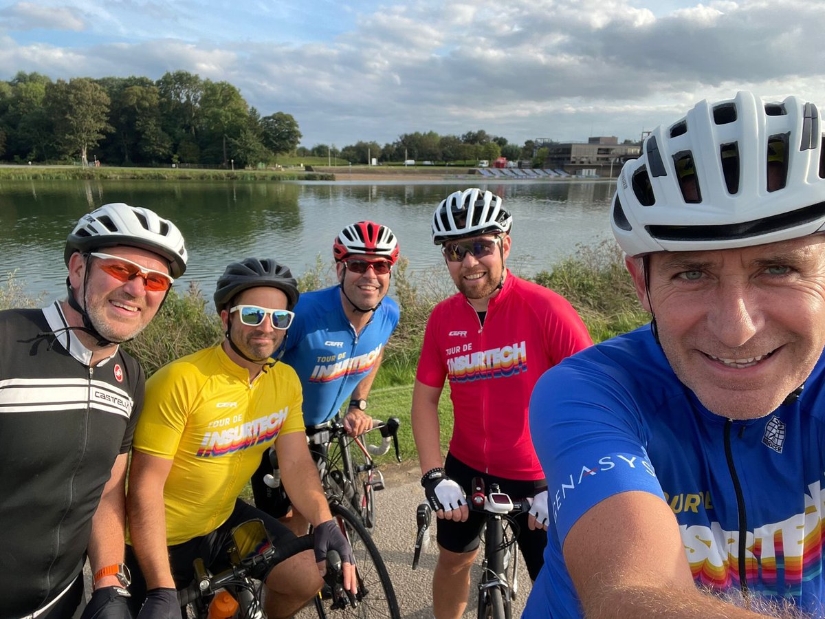 GenasysTech's tweet photo. Our Nottingham stage has just come to an end in the 2023 Tour de Insurtech. Congratulations to David Kelly, Stuart Hanagan, Chris Traill and Alex Lea for completing the "magical mystery tour" led by Richard Tomlinson.
 
#TourdeInsurtech https://t.co/7JJAqpryfO