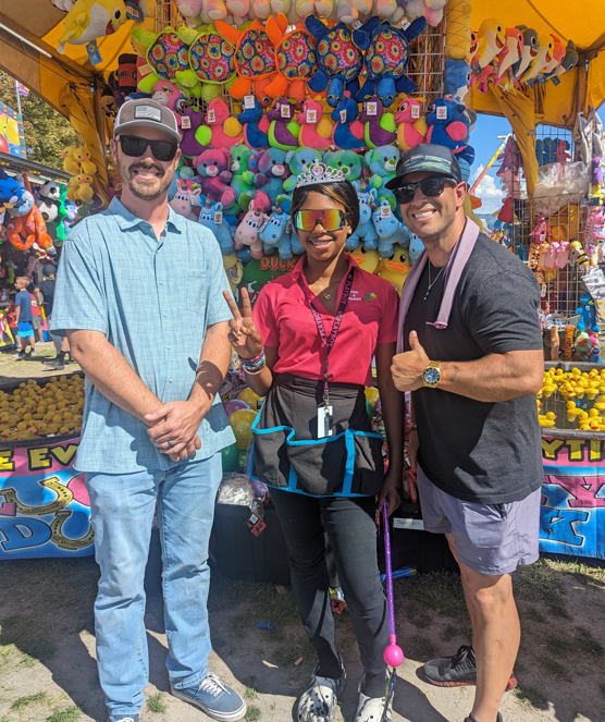 MclellandTj's tweet image. 👑 Fairytale moment at the Utah State Fair! Jake and TJ had the honor of meeting the lovely Princess who graces the fairgrounds. A magical encounter that made our day even more special. Fair adventures fit for royalty! 🏰🎪 #UtahStateFair #FairPrincess #MagicalMemories