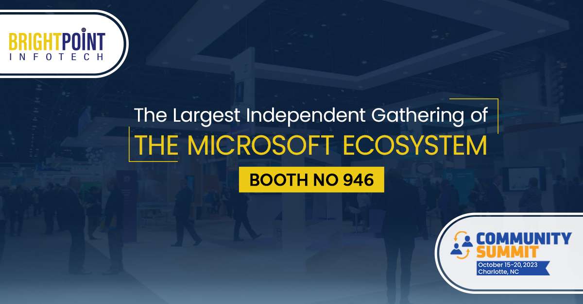 BrightpointInfo's tweet image. Brightpoint Infotech is thrilled to be a Silver Sponsor at Community SUMMIT 2023
Join us at Booth No: 946 in Charlotte, NC from October 15-20 for an incredible week of innovation, networking, and knowledge-sharing.

#BrightpointAtSUMMIT #Dynamics365 #CommunitySUMMIT2023