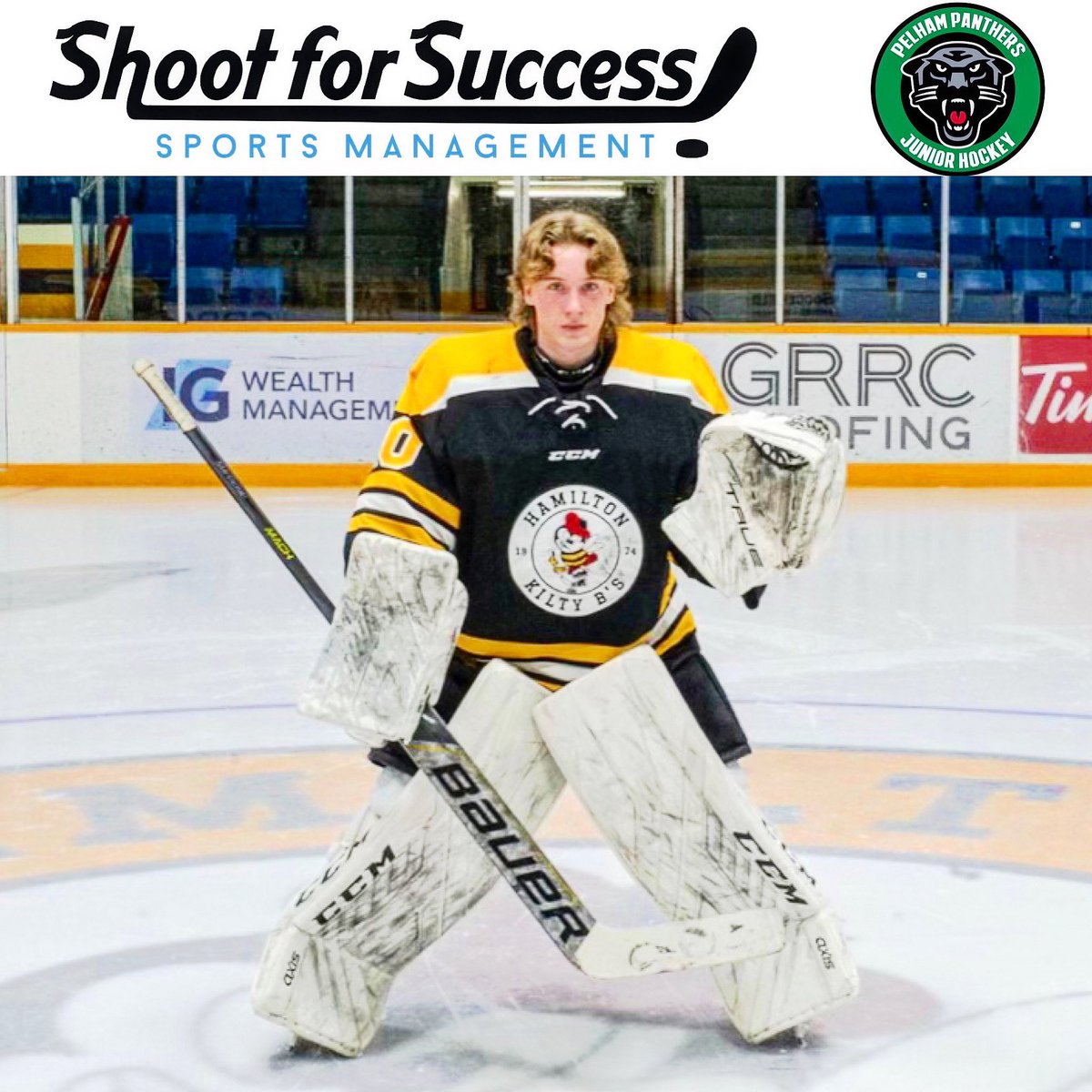 MAshoot4success's tweet image. Congratulations to Shoot for Success Athlete Danny Doyle signing with the Pelham Panthers in the @gojhl !! 🟢⚫️ Danny has had a great pre-season with a .906 save percentage!! 🐈‍⬛ #S4SDevelopment