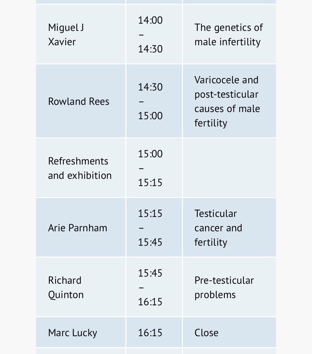 Great line-up and catch-up today at the @BritFertSoc Male Fertility study day in Kensington - and a pleasure to partake. It’s clear that this is a under-recognised and poorly understood area of male healthcare that requires an upgrade @ArieUrology Mark Lucky