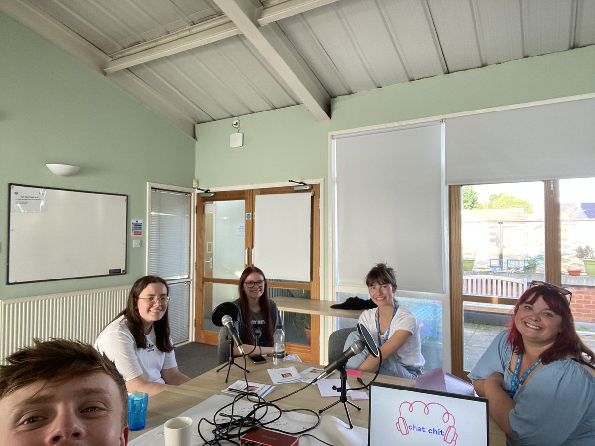 Great to have these lovely lot from @KyraWomen in today to record an episode of chat chit about how they support local women in york! #mentalhealth #york