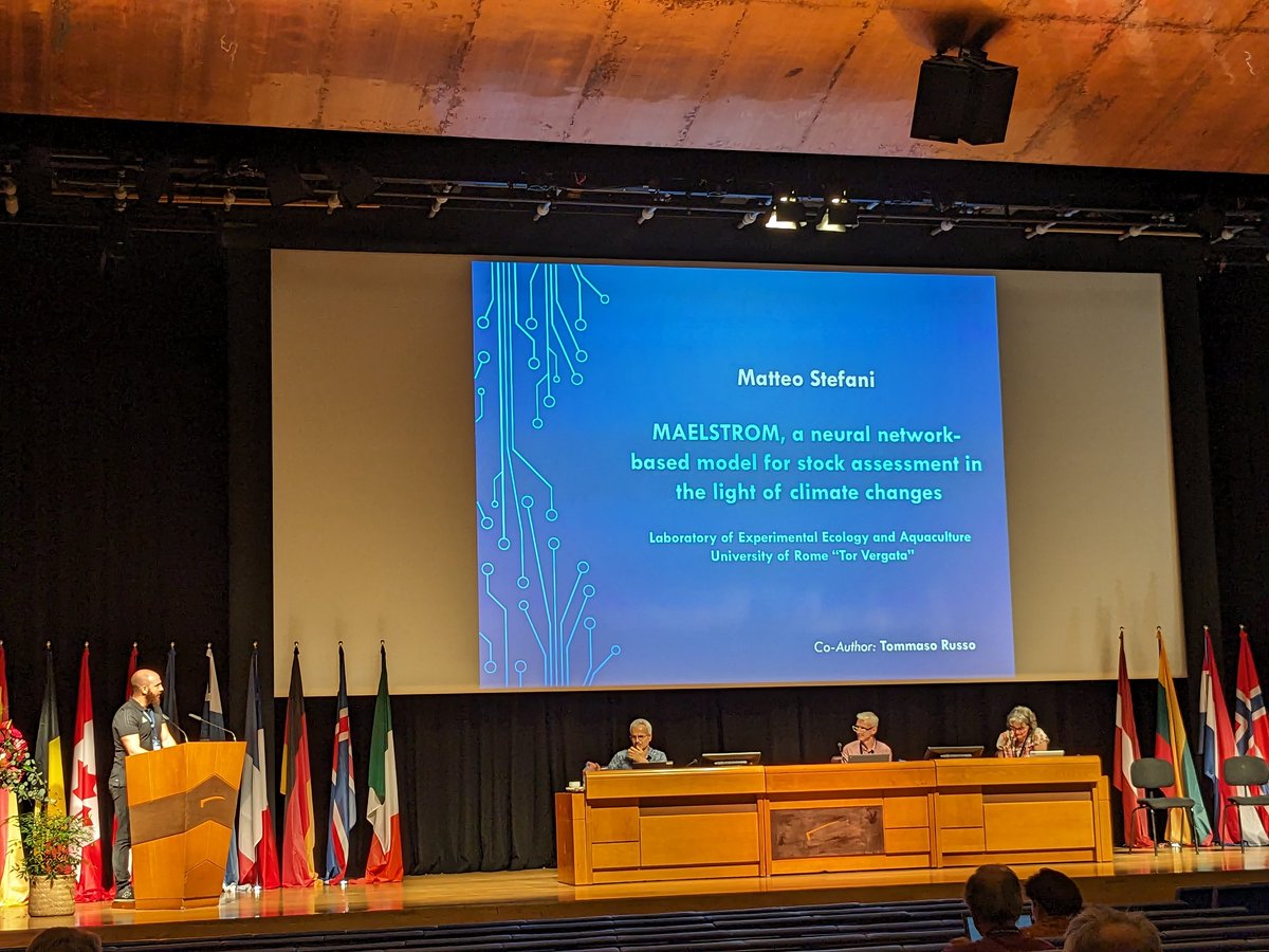 Today I presented at #ICESASC23 my bright, blue and Shiny (pun intended) predictive multi-species model for stock assessment in a super interesting and stimulating session, thanks to <a href="/ICES_ASC/">ICES</a> for giving me this opportunity!