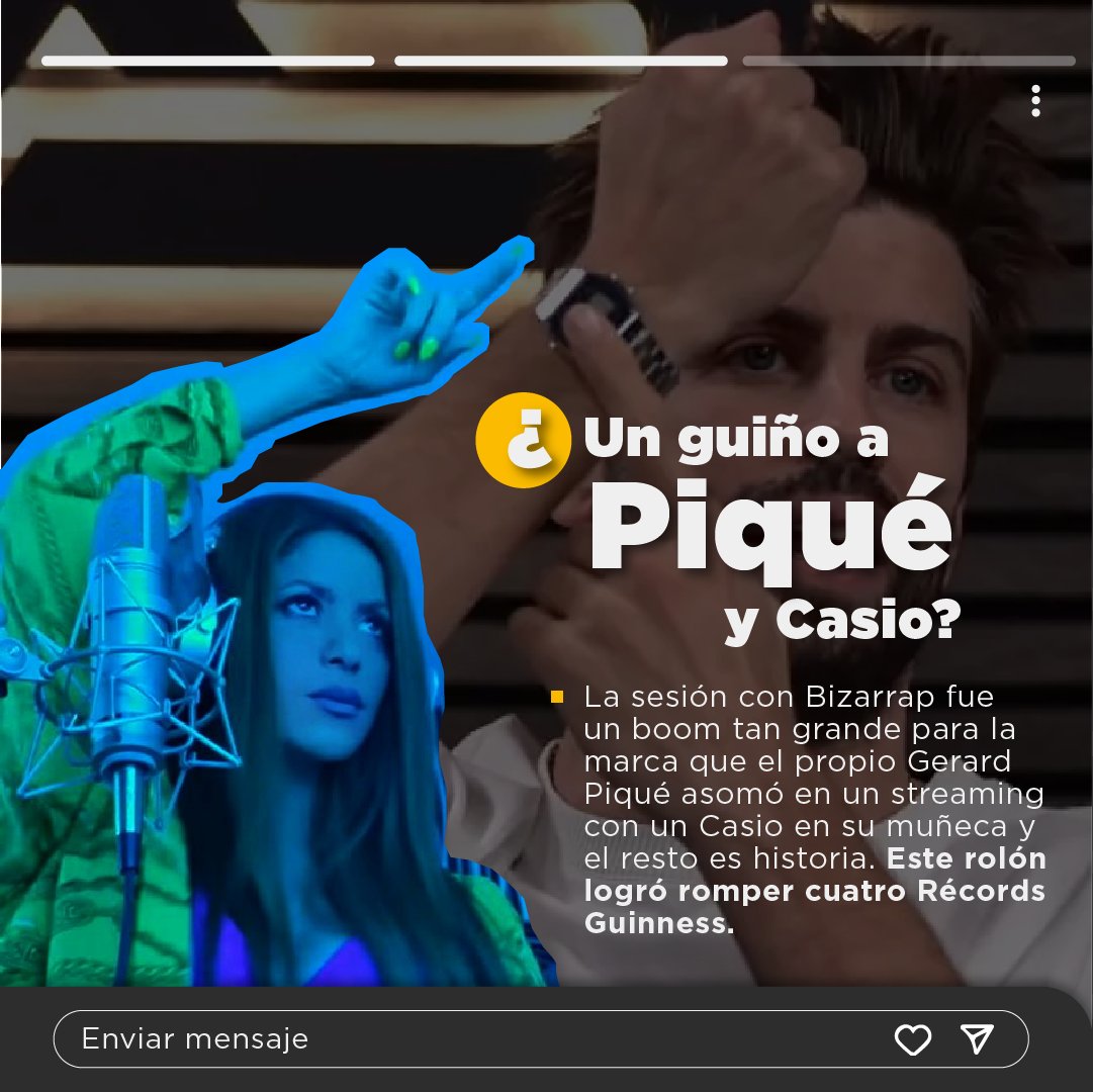 LaPosta_Ecu's tweet photo. ¿Tú eres #TeamRolex o #TeamCasio? ⌚️ La marca de relojes asegura que el éxito de @shakira con @bizarrap aumentó sus ventas en varios rincones del mundo.
@bluecastlev
WhatsApp: 0984694493
Web: https://t.co/hEHDF4ru6Q https://t.co/Ua0z9JZLny