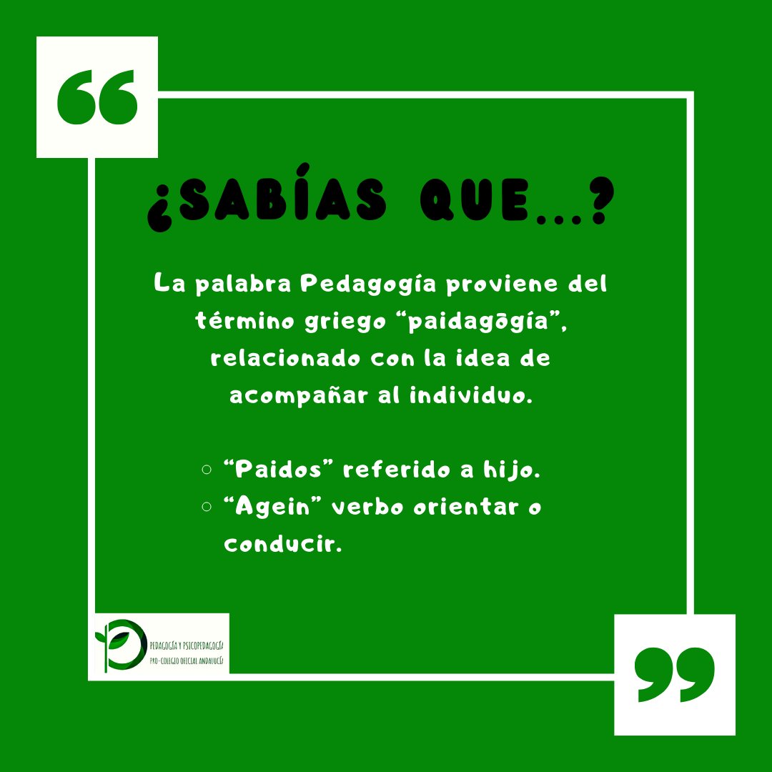 ¿Sabías que la Pedagogía es mucho más de lo que se habla, se dice, se cuenta...? 

¿Hablamos y difundimos? ¿Qué sabes de Pedagogía? #cuentacuenta#MiércolesPedagógicos

#Pedagogía #Psicopedagogía #Coapype #PasiónXPedagogía #JuntosSomosMásFuertes