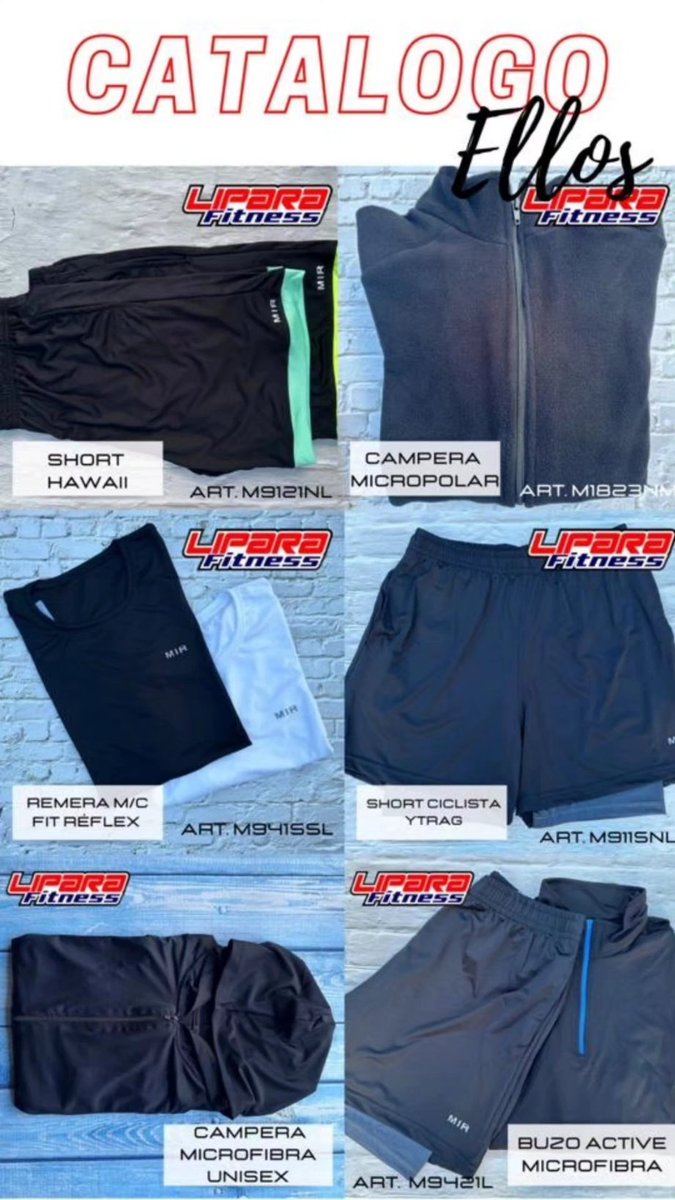CuervoLipara's tweet photo. 📍Tenemos todo en indumentaria deportiva femenina y masculina
👉 MIR FITNESS DISTRIBUIDOR OFICIAL
Consultas por MP o al 👉📲11 55059316 WHATSAPP
📌 ENTREGA INMEDIATA ENVÍO A DOMICILIO.
#mir #ropadeportiva #distribuidoroficial
#deporte #ropa #masculino #femenino #envios #Unisex https://t.co/TxPRgXiW6e