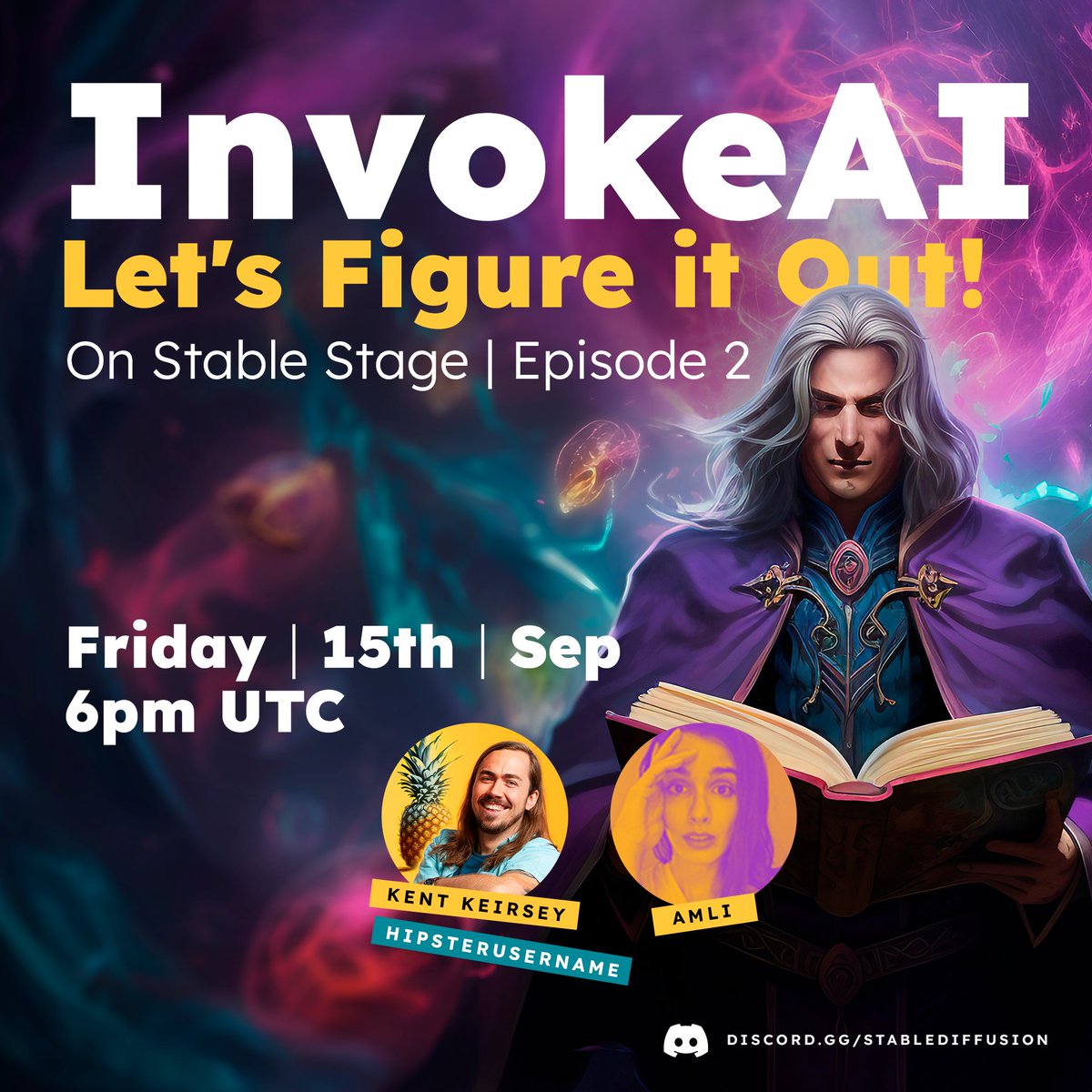 Stable Diffusion (@stablediffusion) on Twitter photo 🎉ANNOUCEMENT!🎉
Stable Stage is moved to Friday 6pm UTC!
Come start your weekend with us as we hang out with <a href="/Invoke_AI/">Invoke - Next-Generation Tools for Creatives</a> and learn all the deep-dive tips and tricks!🔗⤵️ 🎉ANNOUCEMENT!🎉
Stable Stage is moved to Friday 6pm UTC!
Come start your weekend with us as we hang out with <a href="/Invoke_AI/">Invoke - Next-Generation Tools for Creatives</a> and learn all the deep-dive tips and tricks!🔗⤵️