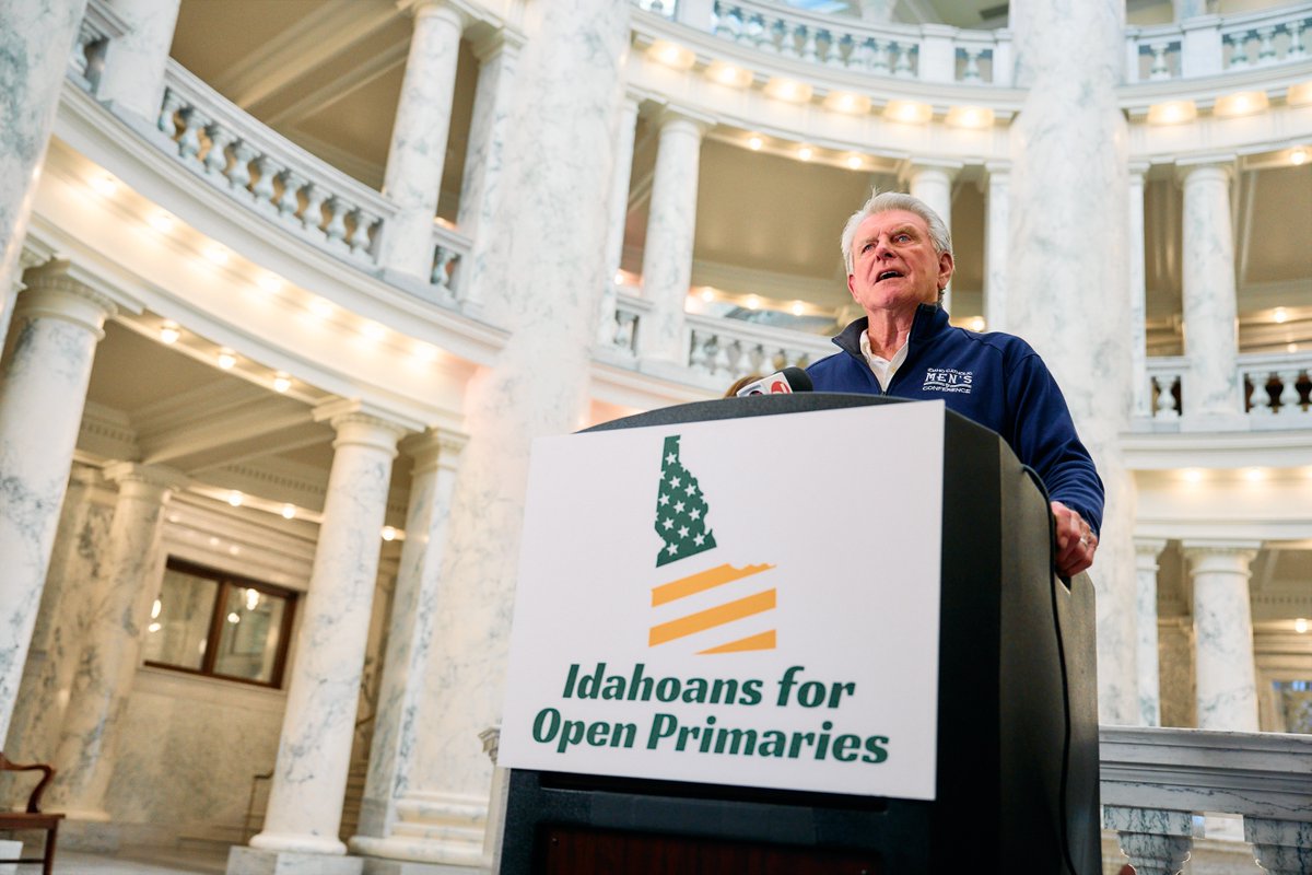 BREAKING: Former Governor Butch Otter and 115 other Republican community leaders endorse the Open Primaries Initiative, a ballot initiative that would end closed primaries and give all Idahoans—regardless of party affiliation—the right to participate in primary elections. #idpol