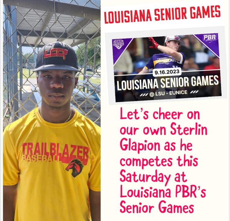 Sglap3's tweet photo. It’s a great honoring and experience to play amongst Louisiana seniors in  “PBR Seniors Games”. Thank you PBR and LSU-E for this experience. @PBR_Louisiana @LSUEBengalsBSB @PBR_Uncommitted @uncommitted @prepbaseball @charles_prep @BigLionLewis https://t.co/1K7LV6nOcg